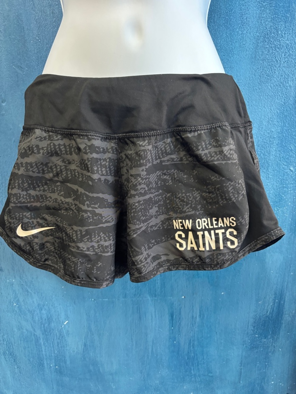 Nike Black New Orleans Saints Women's Athletic Shorts